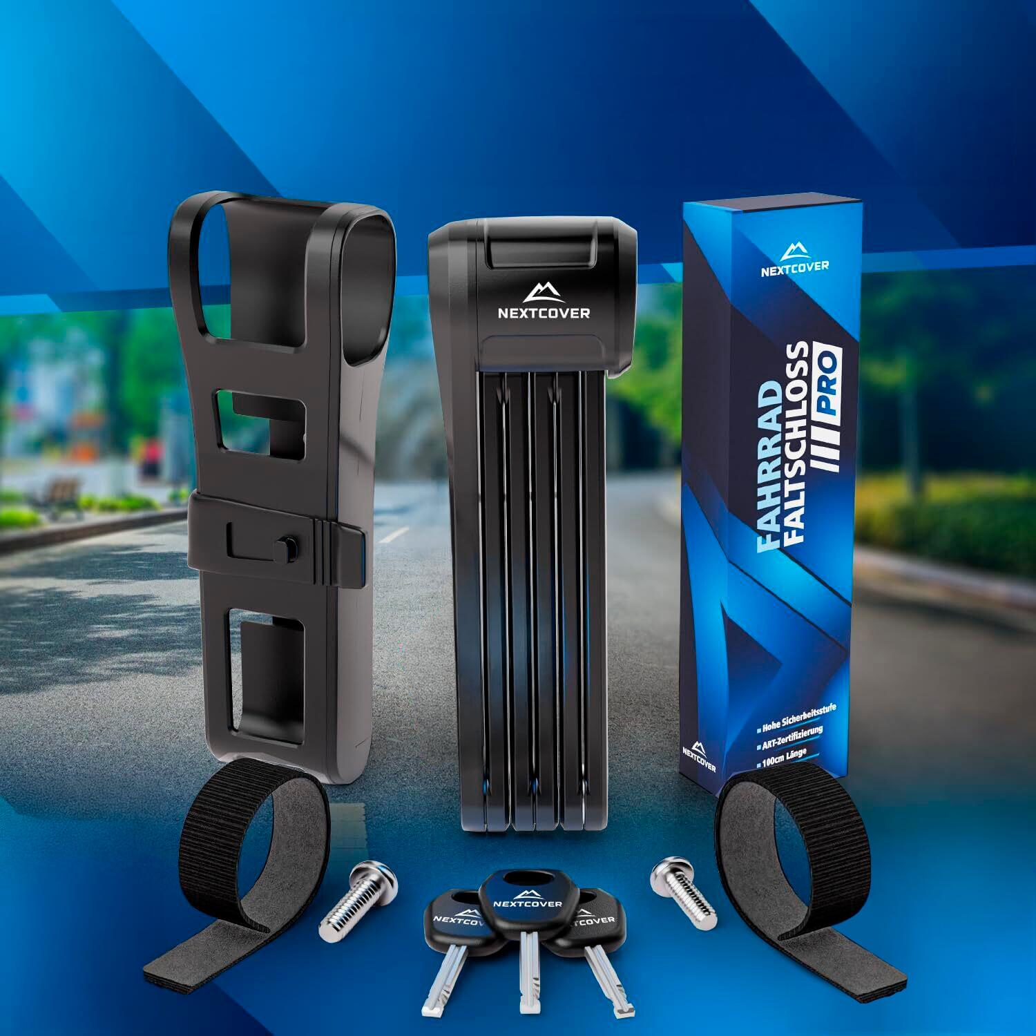 NEXTCOVER® Faltschloss PRO Fahrrad FoldPro - mit SteelSecure-Technologie 6/7