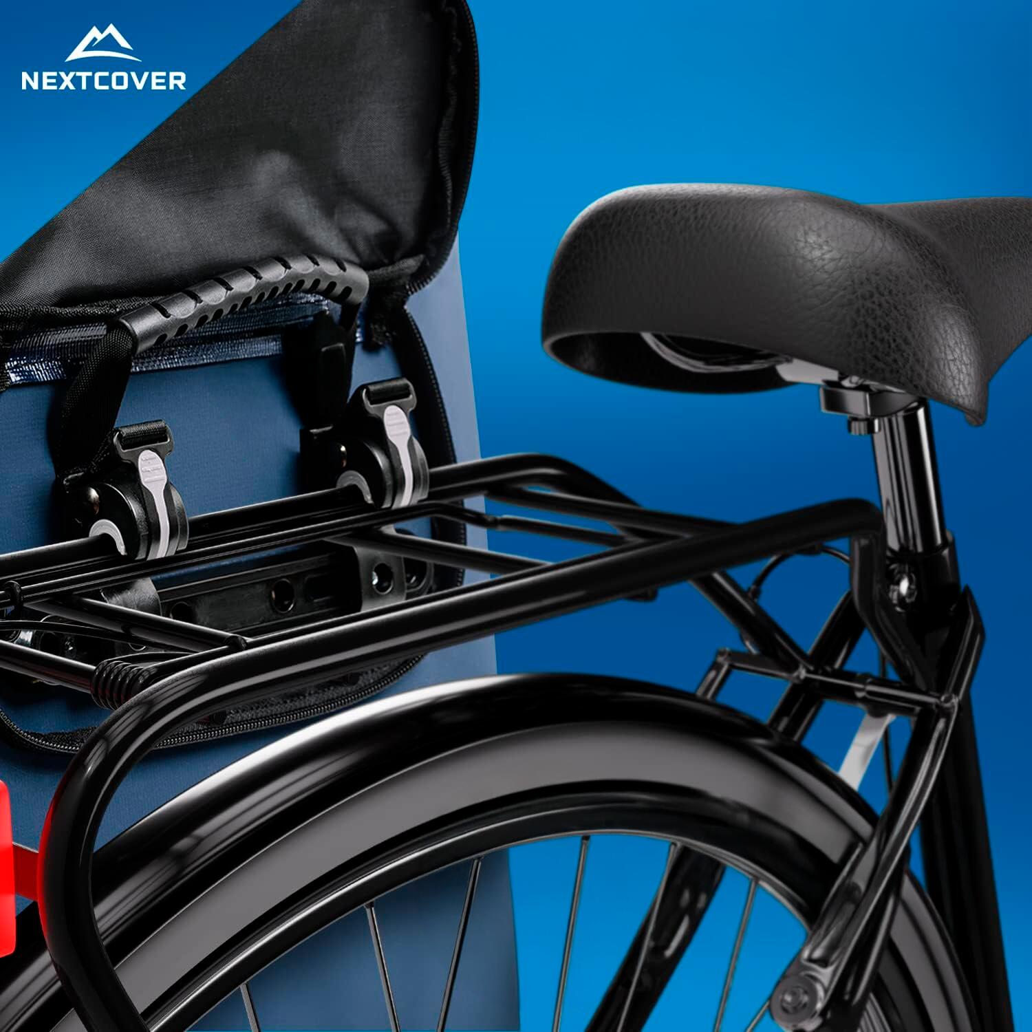NEXTCOVER® NEU 3in1 Fahrradtasche für Gepäckträger in Blau 5/7