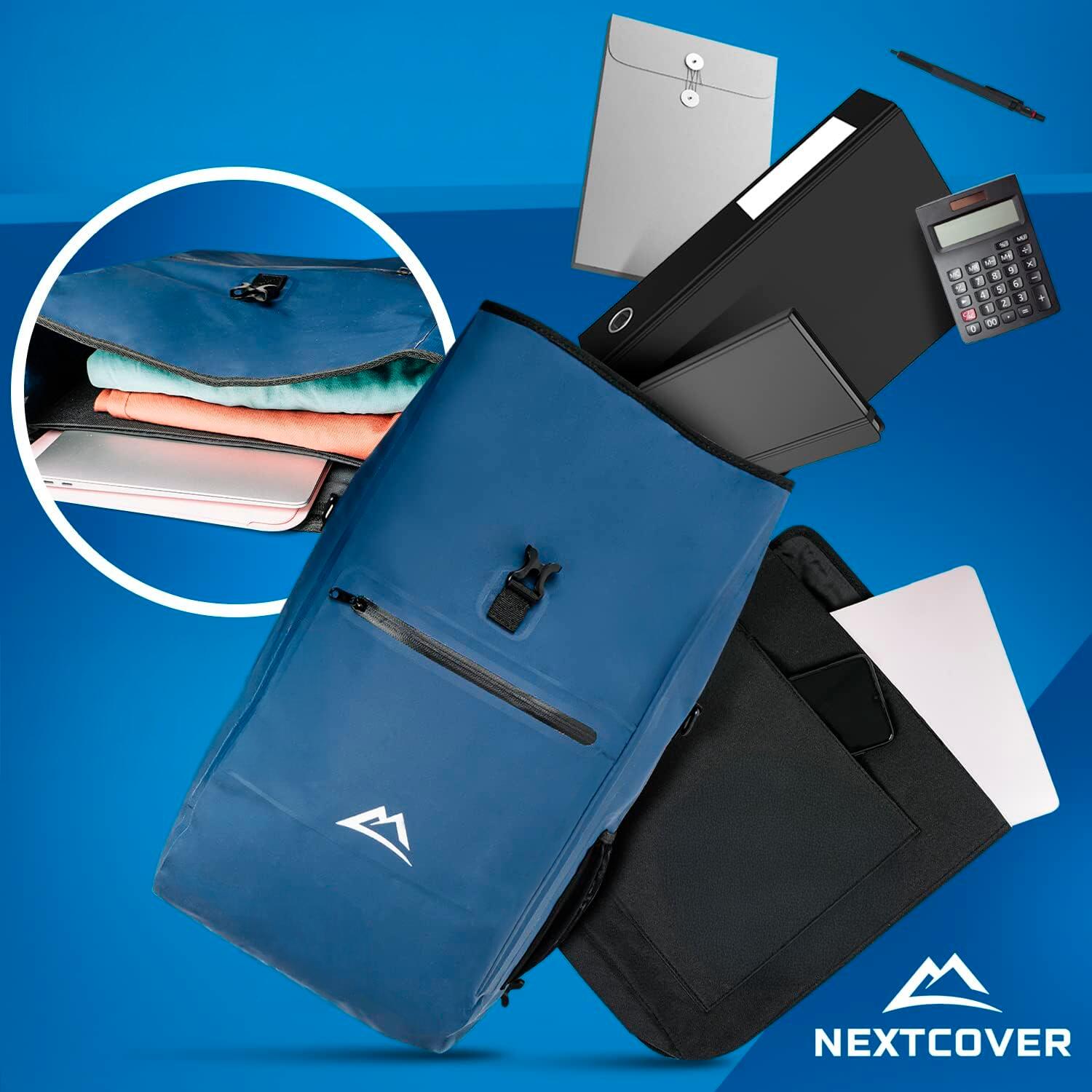 NEXTCOVER® NEU 3in1 Fahrradtasche für Gepäckträger in Blau 6/7