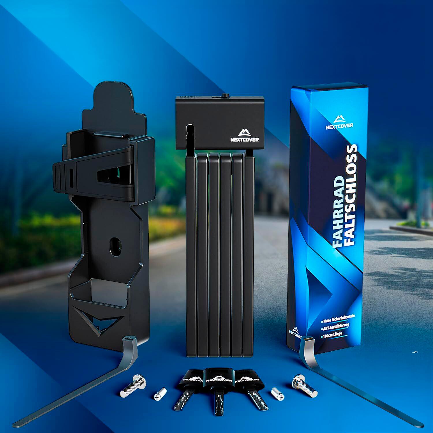 NEXTCOVER® Faltschloss Fahrrad FoldOne - mit SteelSecure-Technologie 5/8