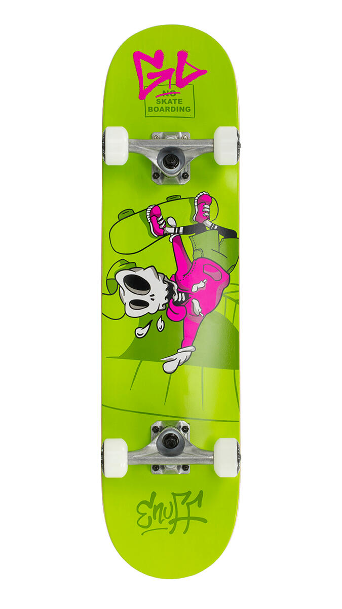 Skully Green 7.75inch Complete Skateboard 1/4
