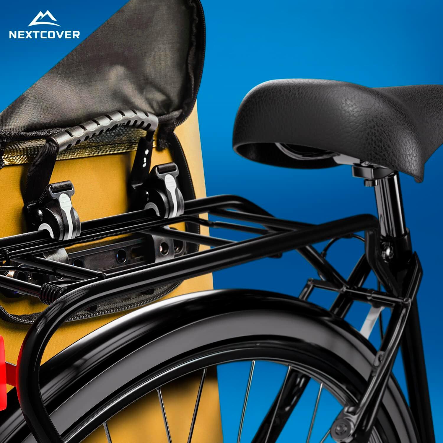 NEXTCOVER® NEU 3in1 Fahrradtasche für Gepäckträger in Gelb 5/7