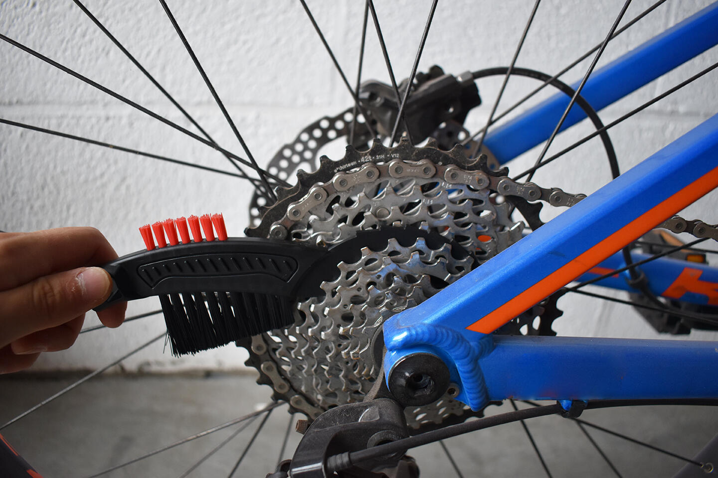 Conjunto de limpeza de corrente de bicicleta 2/5