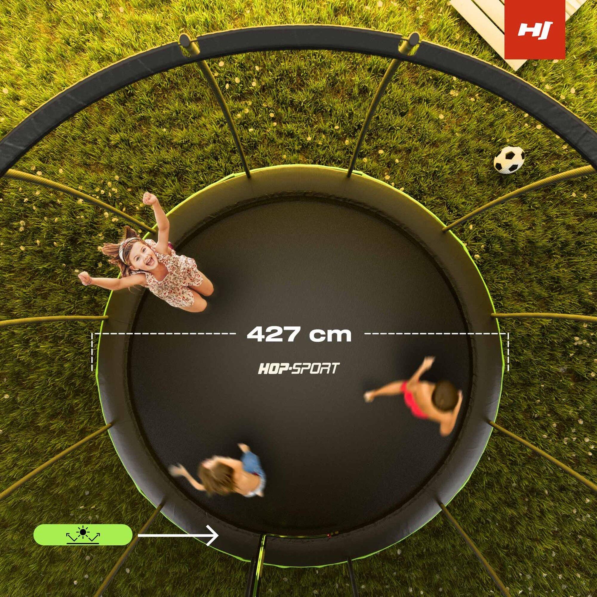 Trampolin rund mit Innennetz 14FT 427cm Hop-Sport HS-PT14I 2/7