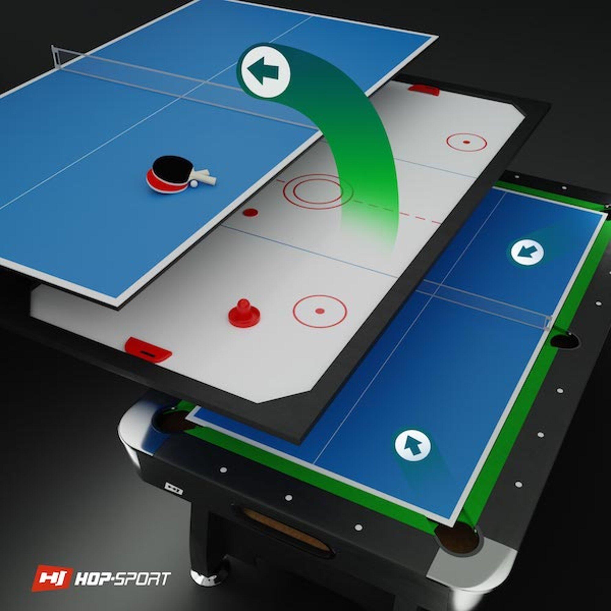Stół do bilarda Hop-Sport spływowy 8 ft 6/7