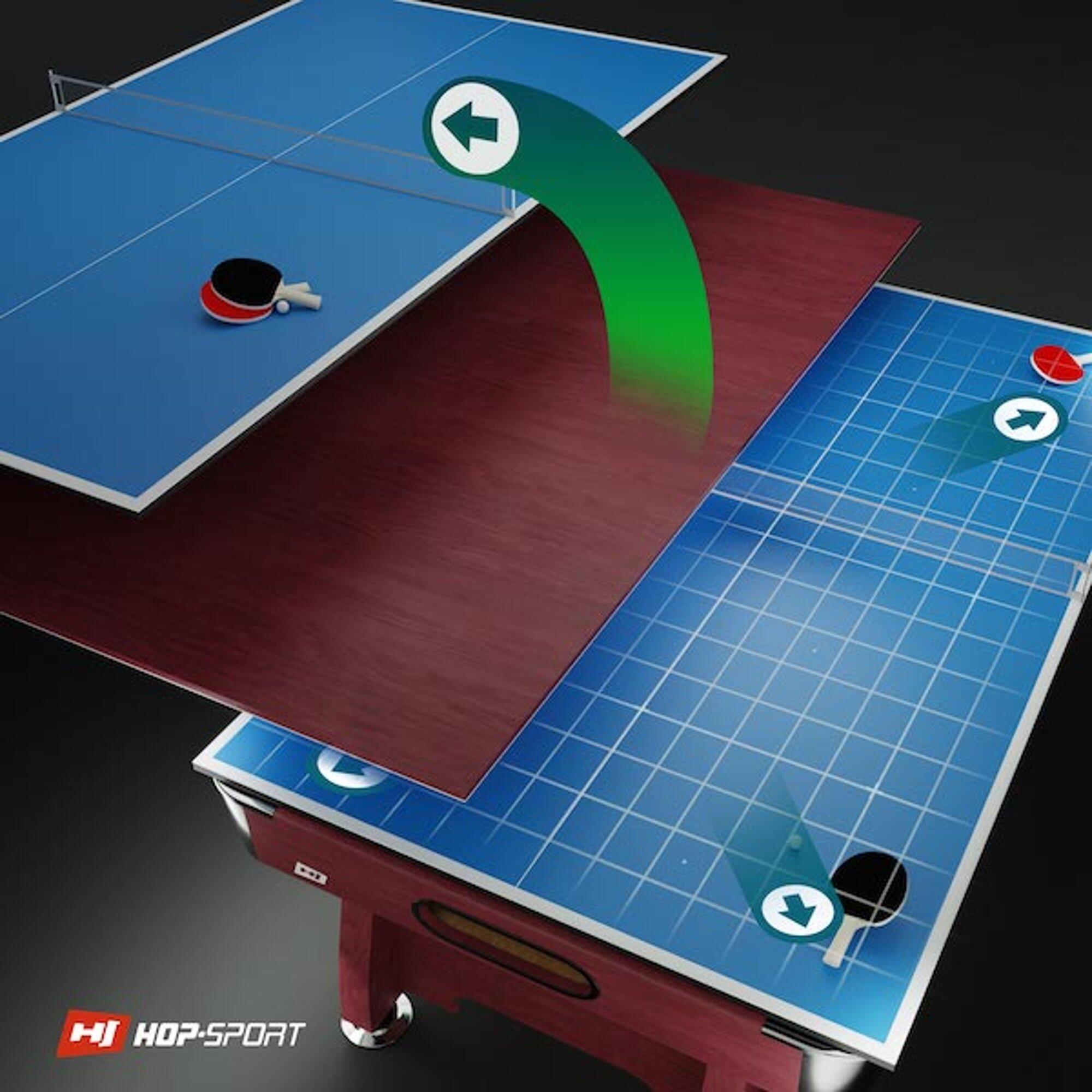 Stół do bilarda Hop-Sport spływowy 7 ft 6/7