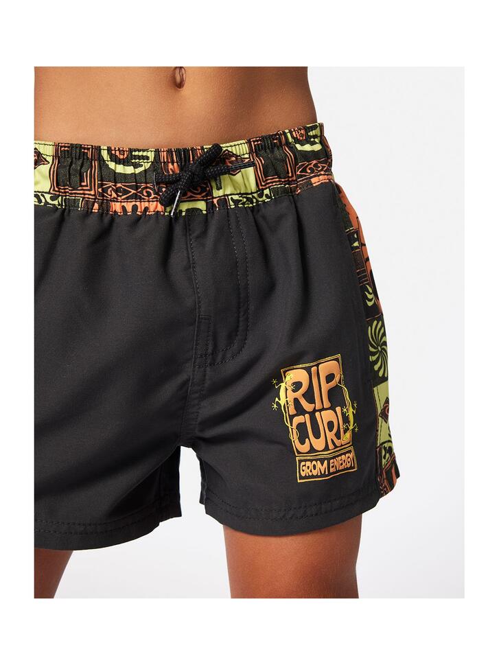 Spodenki surfingowe dla dzieci Rip Curl Kev Energy Block Volley -Boy Czarny