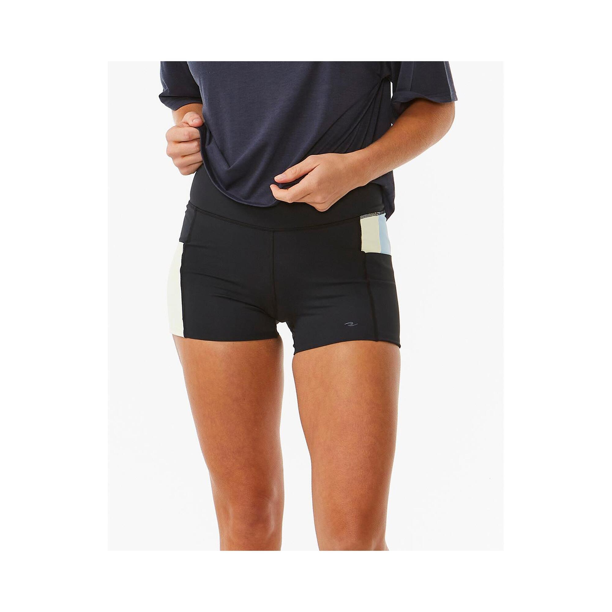 Legginsy fitness damskie Rip Curl Rss Revival Short Czarny