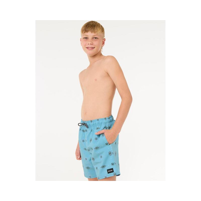 Spodenki surfingowe dla dzieci Rip Curl Fun Times Volley-Boy Niebieski