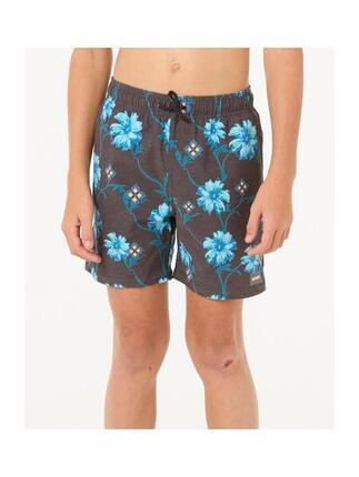 Spodenki surfingowe dla dzieci Rip Curl Surf Revival Floral Volley-Boy Czarny