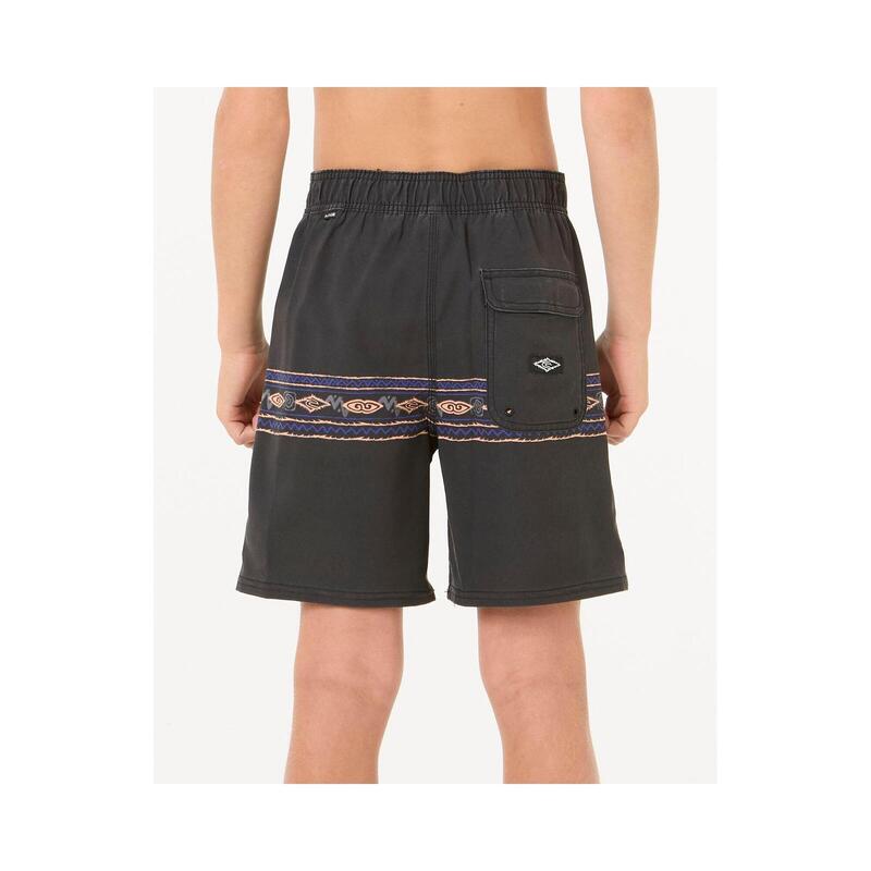 Spodenki surfingowe dla dzieci Rip Curl Mirage Raw Energy Geo - Boy Czarny