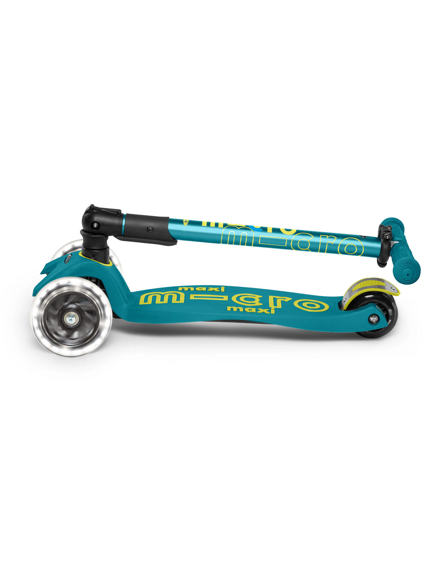 Trottinette enfant Maxi  Deluxe pliable  Pétrole LED 5/6