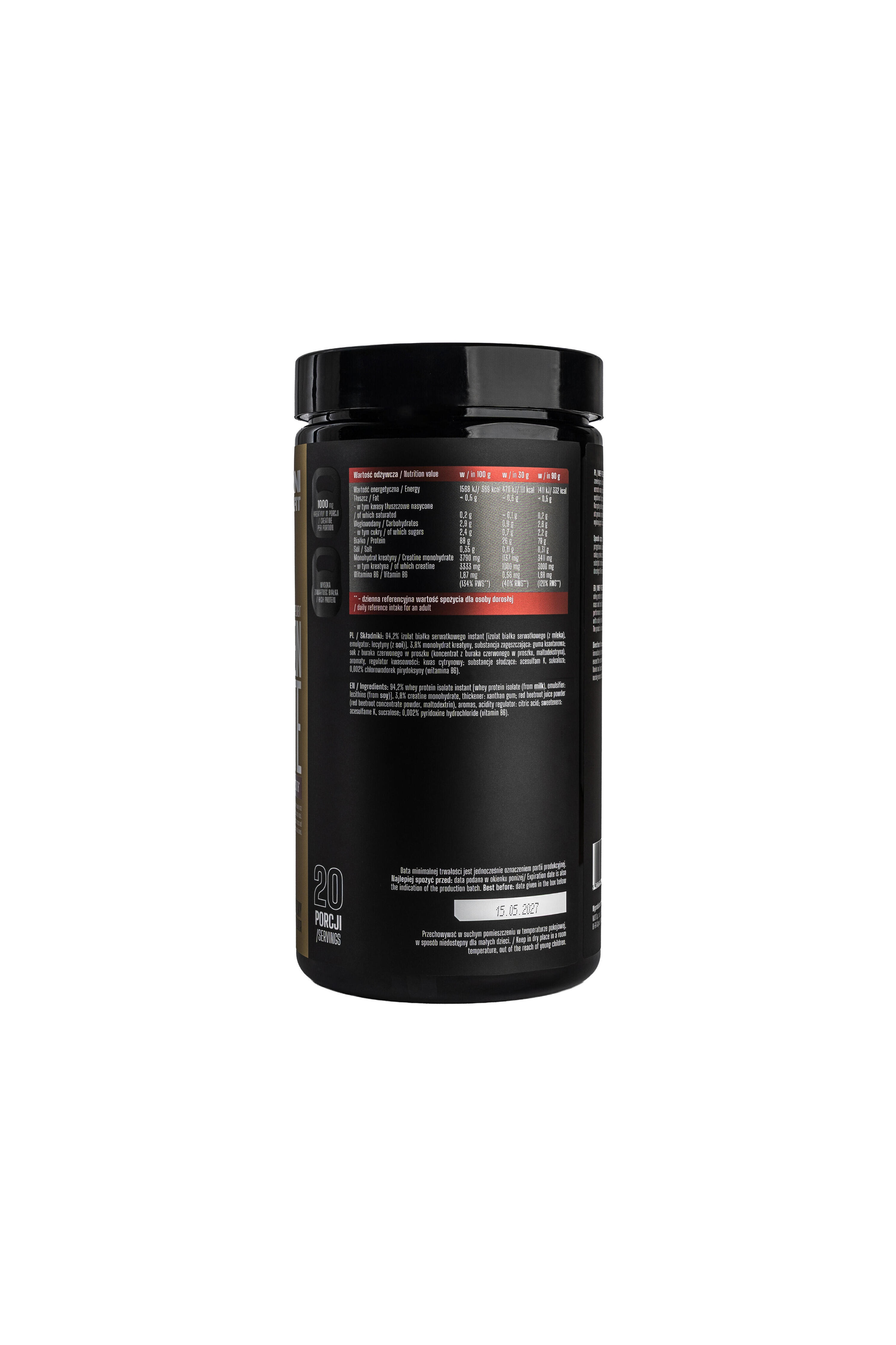 Suplement diety THORN FIT WHEY PROTEIN ISOLATE, smak: truskawka, 600g 2/2
