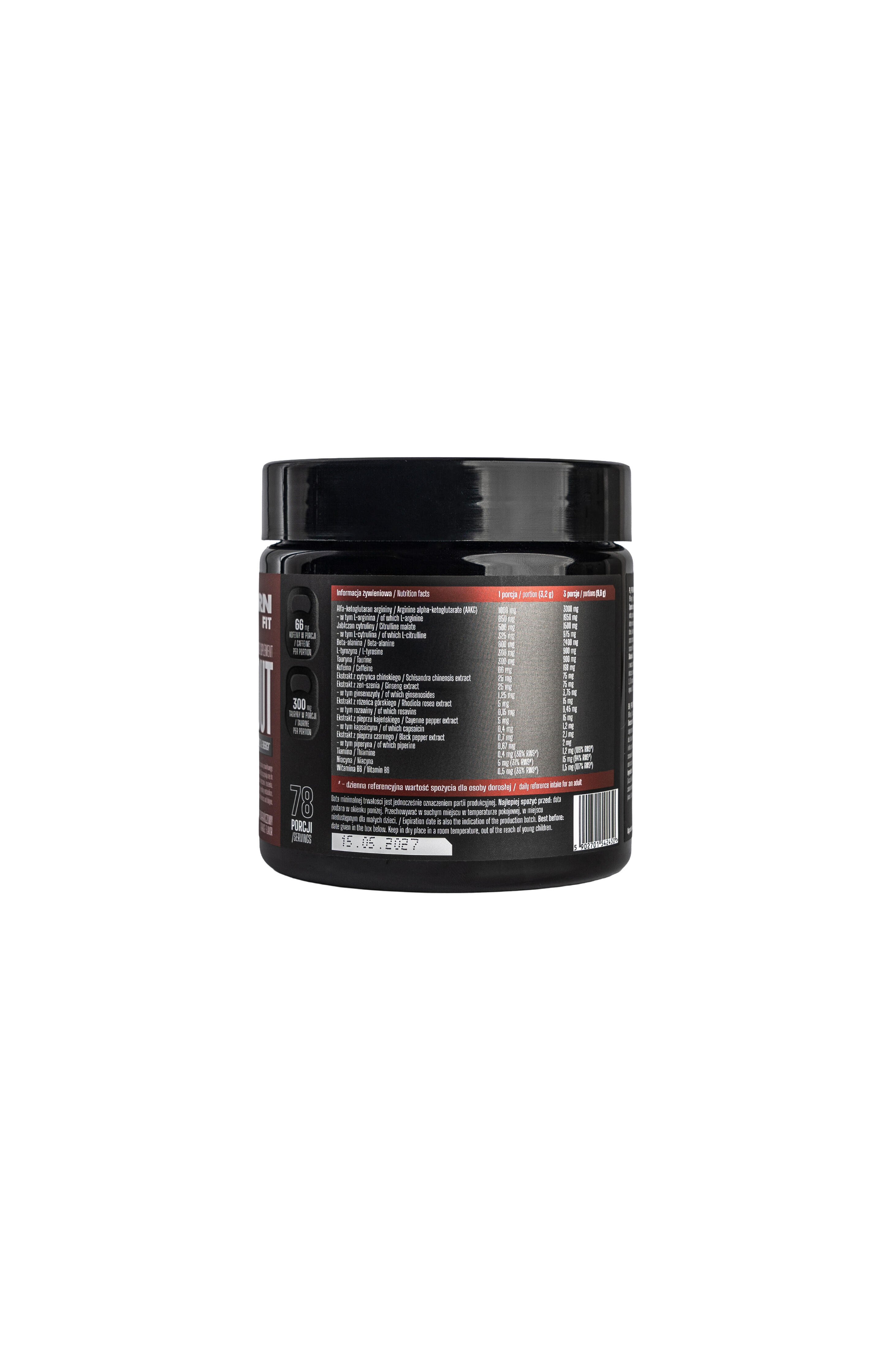 Suplement diety THORN FIT PRE WORKOUT, smak: pomarańcza, 250g 2/2