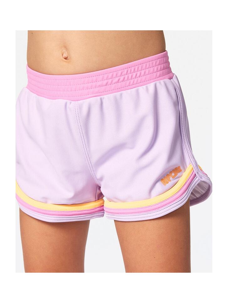 Spodenki surfingowe dla dzieci Rip Curl Rainbow Tide Boardshort - Girl Fioletowy