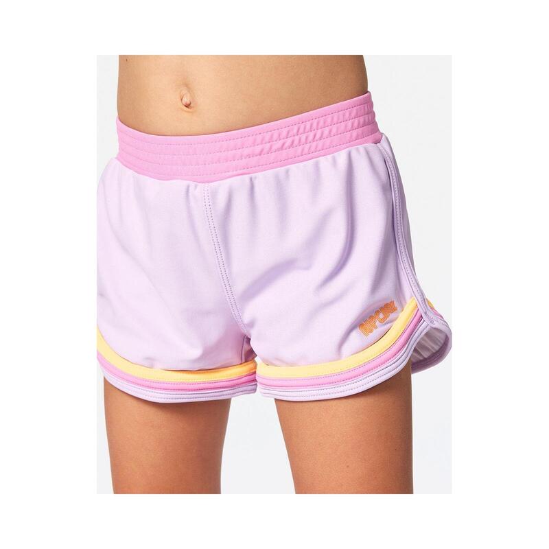 Spodenki surfingowe dla dzieci Rip Curl Rainbow Tide Boardshort - Girl Fioletowy
