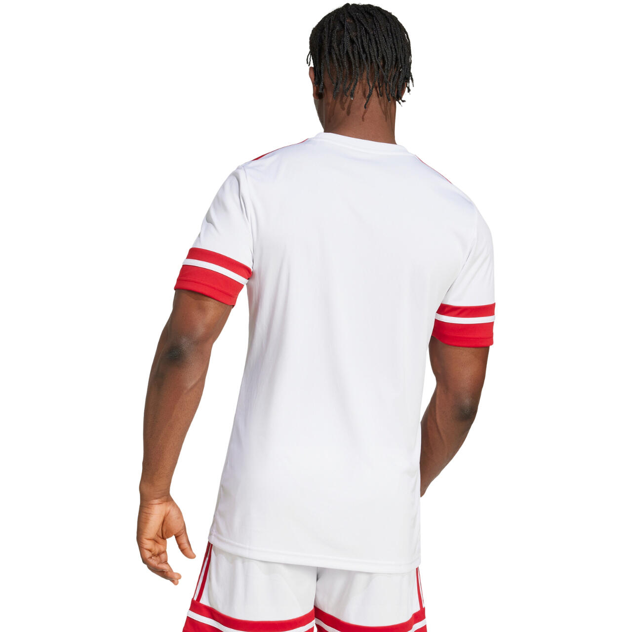 T-shirt da calcio uomo adidas bianco/rosso 4/7