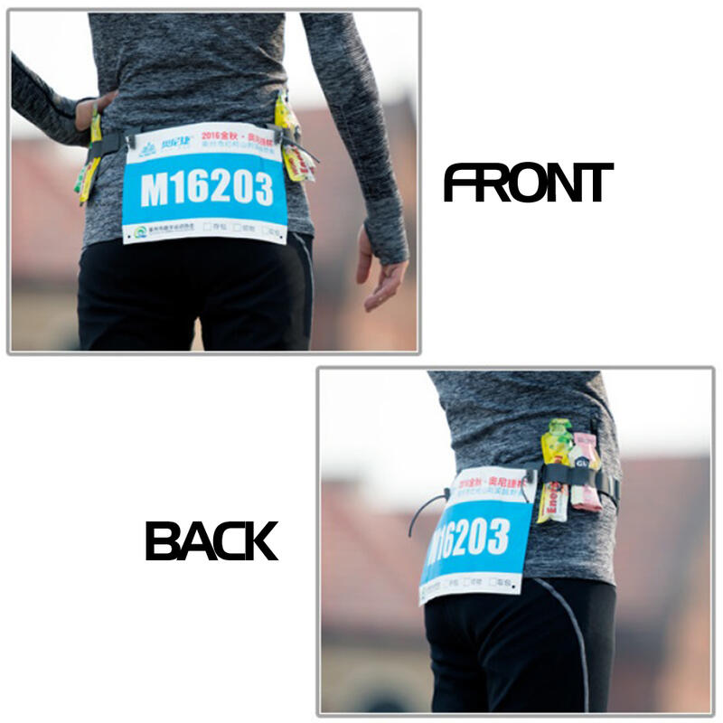 E4076 馬拉松跑步比賽號碼布固定帶 ( 灰色 )