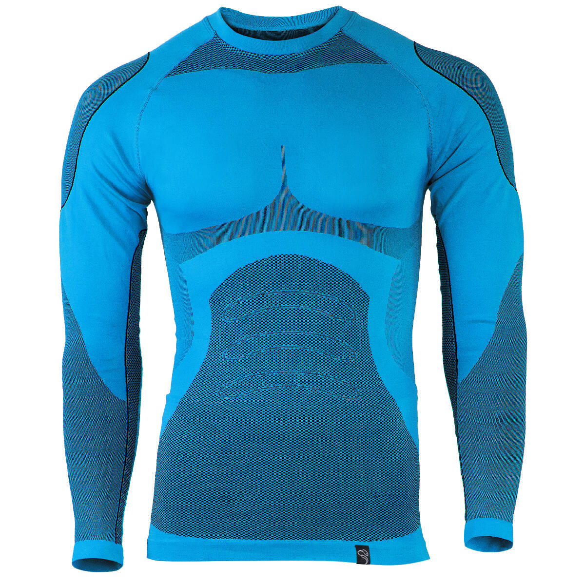 BLACK SNAKE Funktionsunterhemd Herren | Thermounterhemd 'Python' | Seamless | Blau