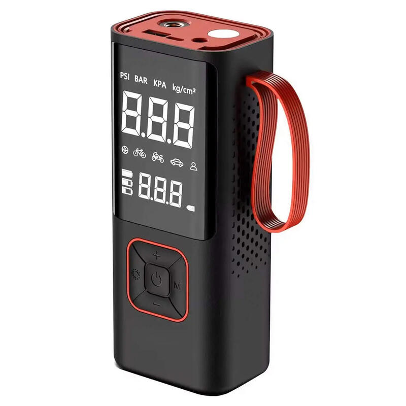 Mini compresor aer digital 3in1, portabil, 80W, 150 PSI, 30 L/min, 3 x 2000 mAh