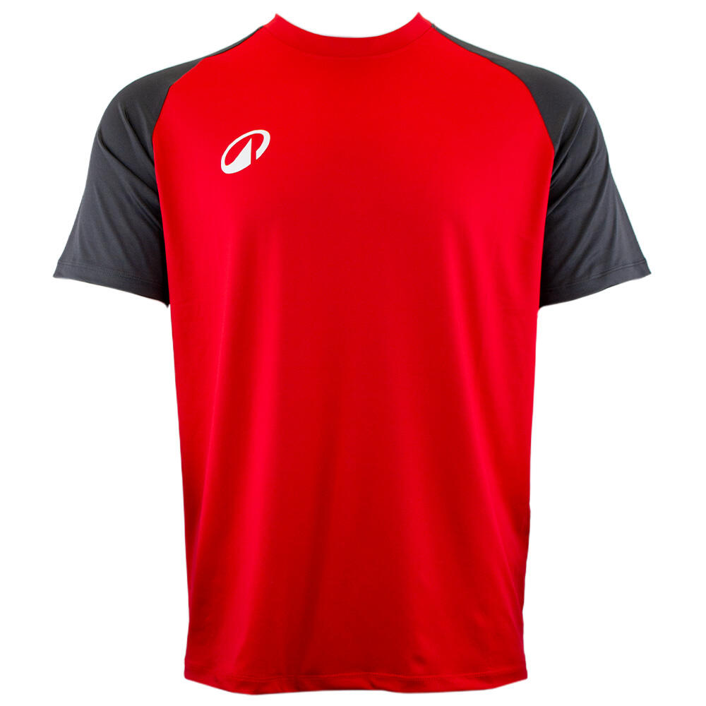 red / charcoal grey
