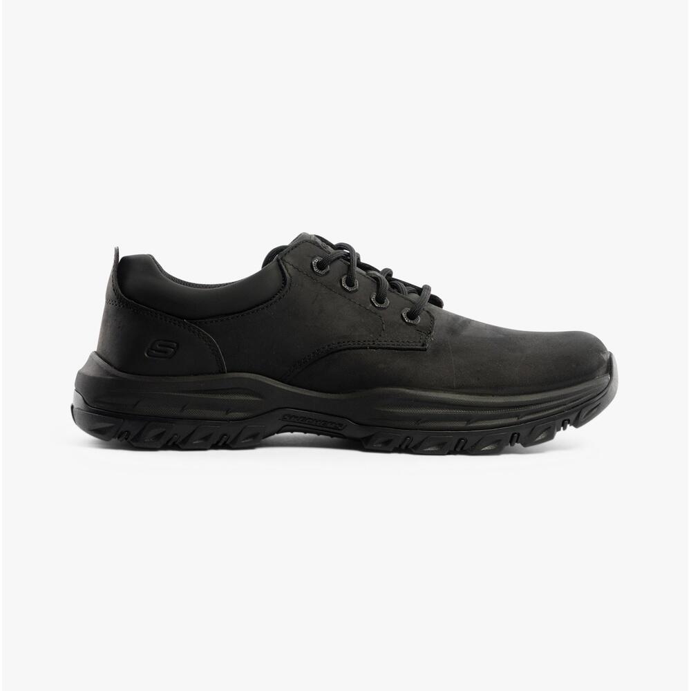 Skechers - Buty Męskie Skechers Relaxed Fit Czarne 204920-bbk Skórzane 41 - Baskets - Noir - Decathlon