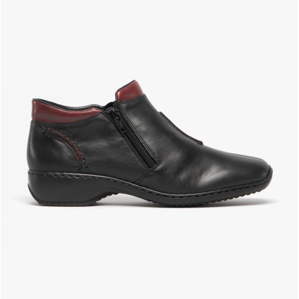 L3882-00 Womens Ankle Zip Leather Boots 1/1