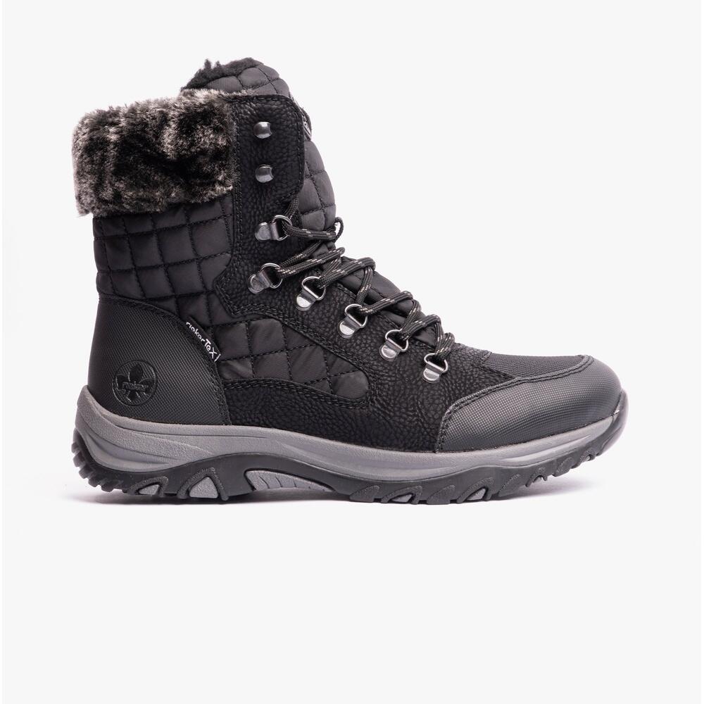 RIEKER M9644-00 Womens Ankle Lace Up Boots