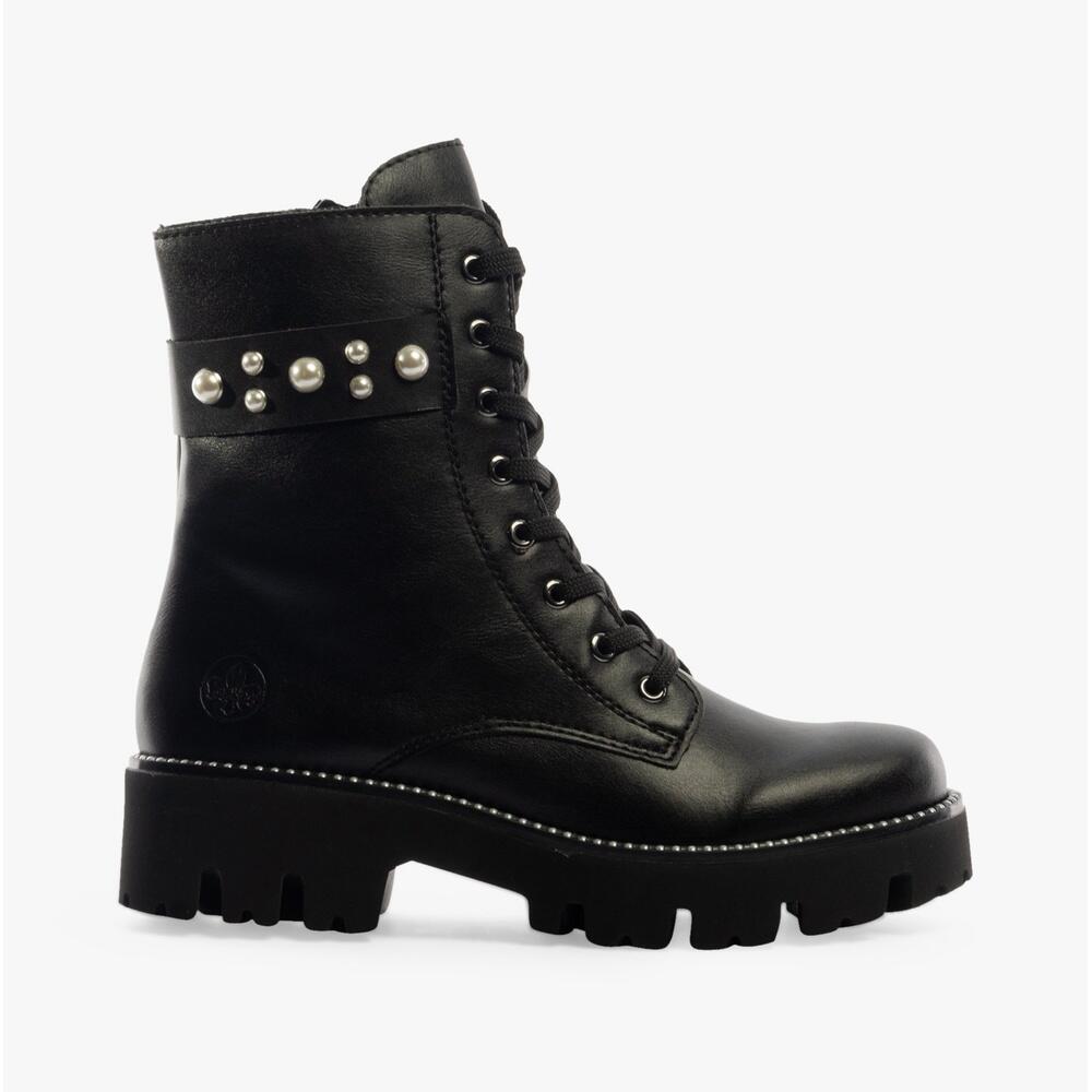 Y3354-00 Womens Ankle Lace Up Boots 1/1