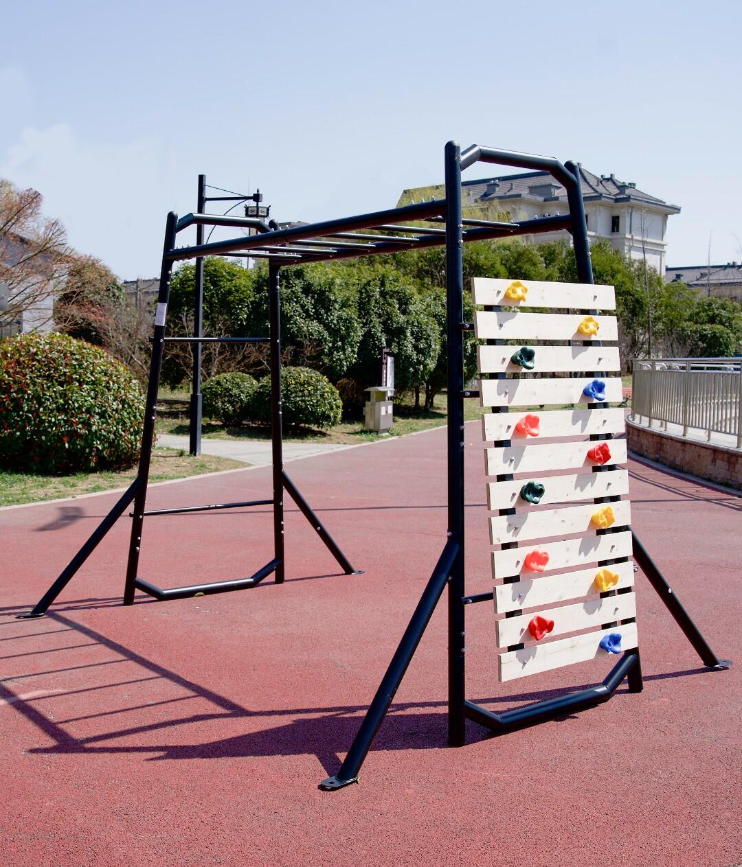 Outdoor Klettergerüst Für Den Garten Mit Kletterwand 4/7