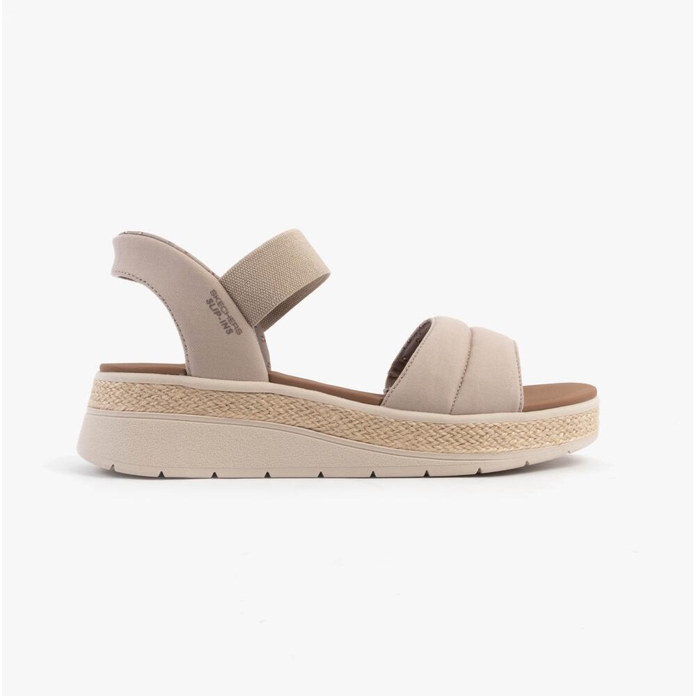 SANDALE Ergonomica FEMME Skechers Slip-ins Bobs Sun Ray GRIS 1/5