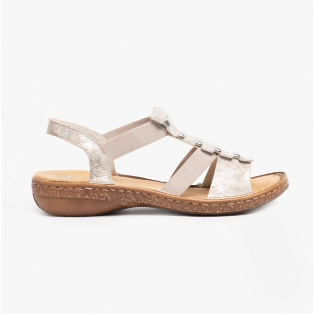 RIEKER 62850-90 Womens Touch Fasten Sandals