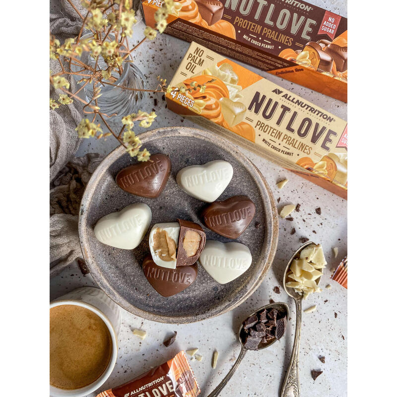 NUTLOVE PROTEIN PRALINES WHITE CHOCO PEANUT 48g