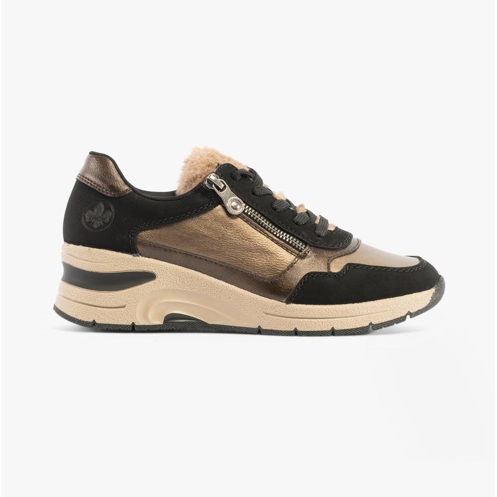 RIEKER N9301-90 Womens Sports Low Top Lace Up Trainers