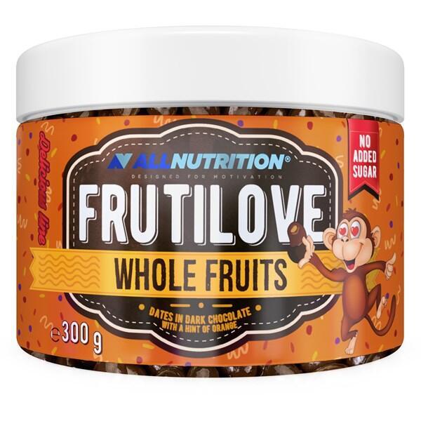 FRUTILOVE WHOLE FRUITS - DADELS IN PURE CHOCOLADE MET SINAASAPPEL 300g