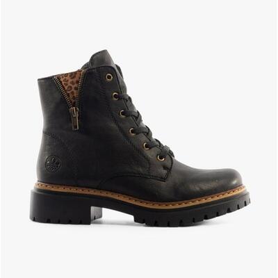 Rieker Damen Biker Boots Stiefelette Stiefel 72617-00 schwarz