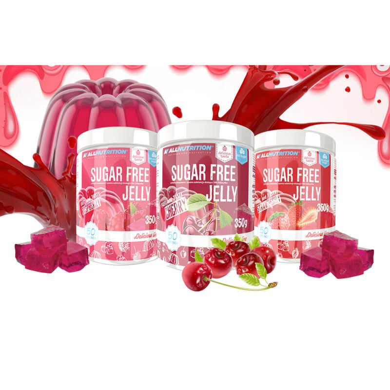 Galaretka bez cukru SUGAR FREE JELLY 350g Wiśnia