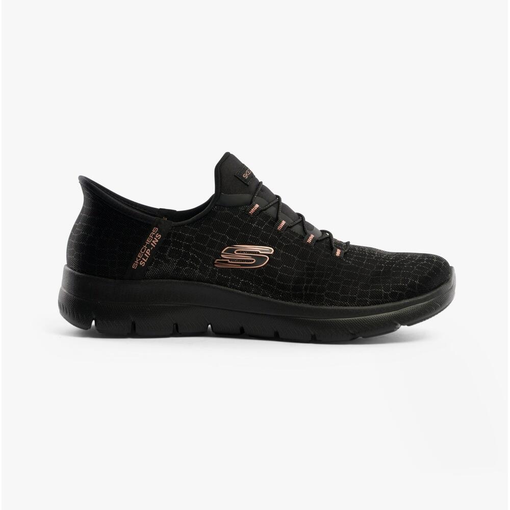 150128/bkgd Womens Sports Low Top Slip On Trainers