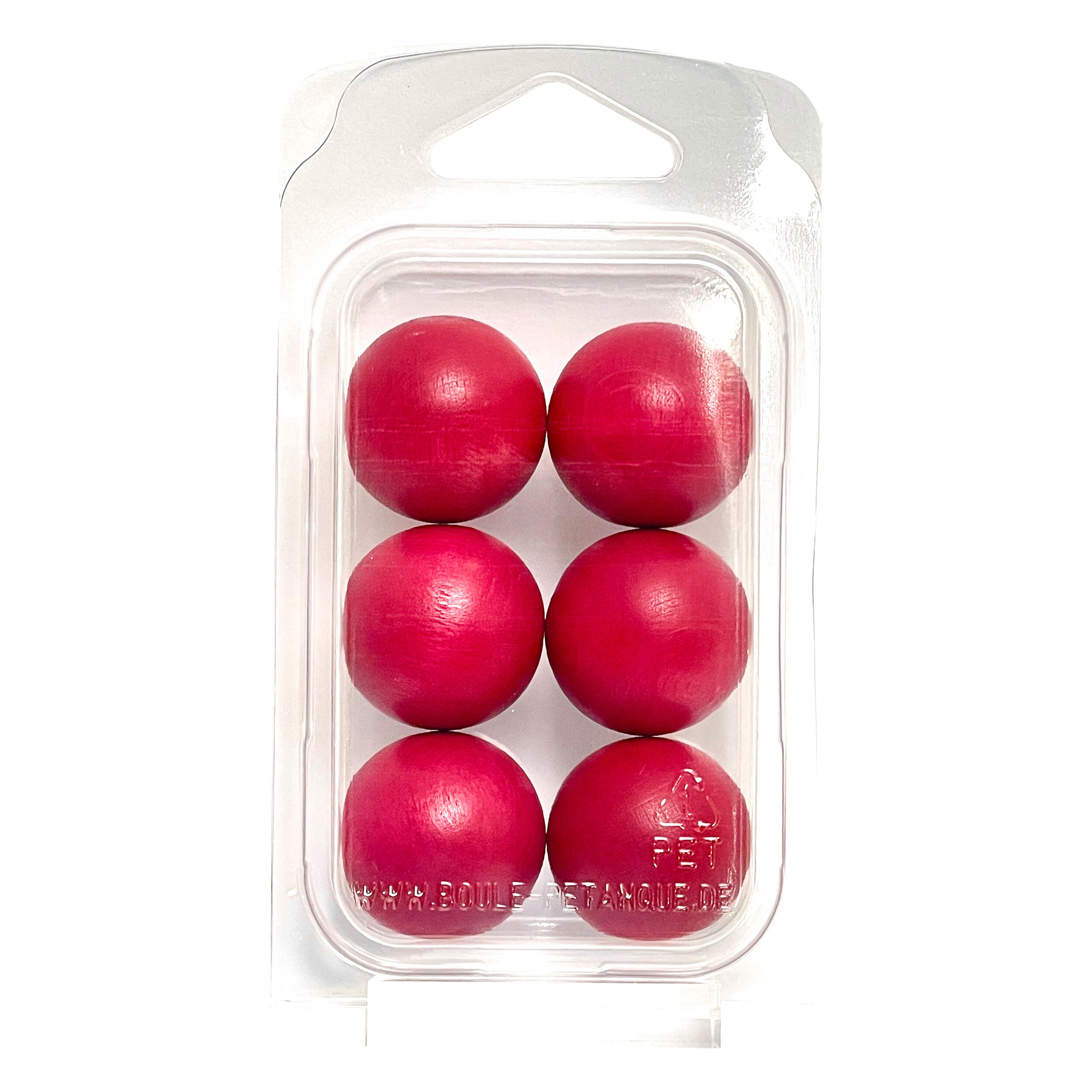 Boulemaus - Pétanque - 6 Cochonnets – Couleur Rouge Framboisse - 30mm - Cochonnet - Rose|rouge - Decathlon