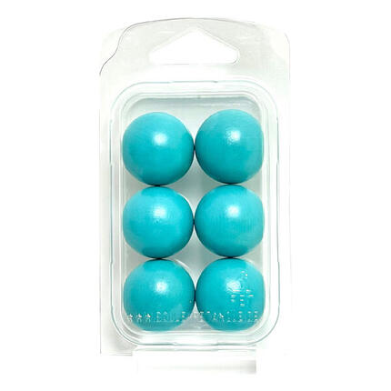 Zielkugeln Boule Pétanque 6 Stück - Buche - Farbe Gold- im Blister