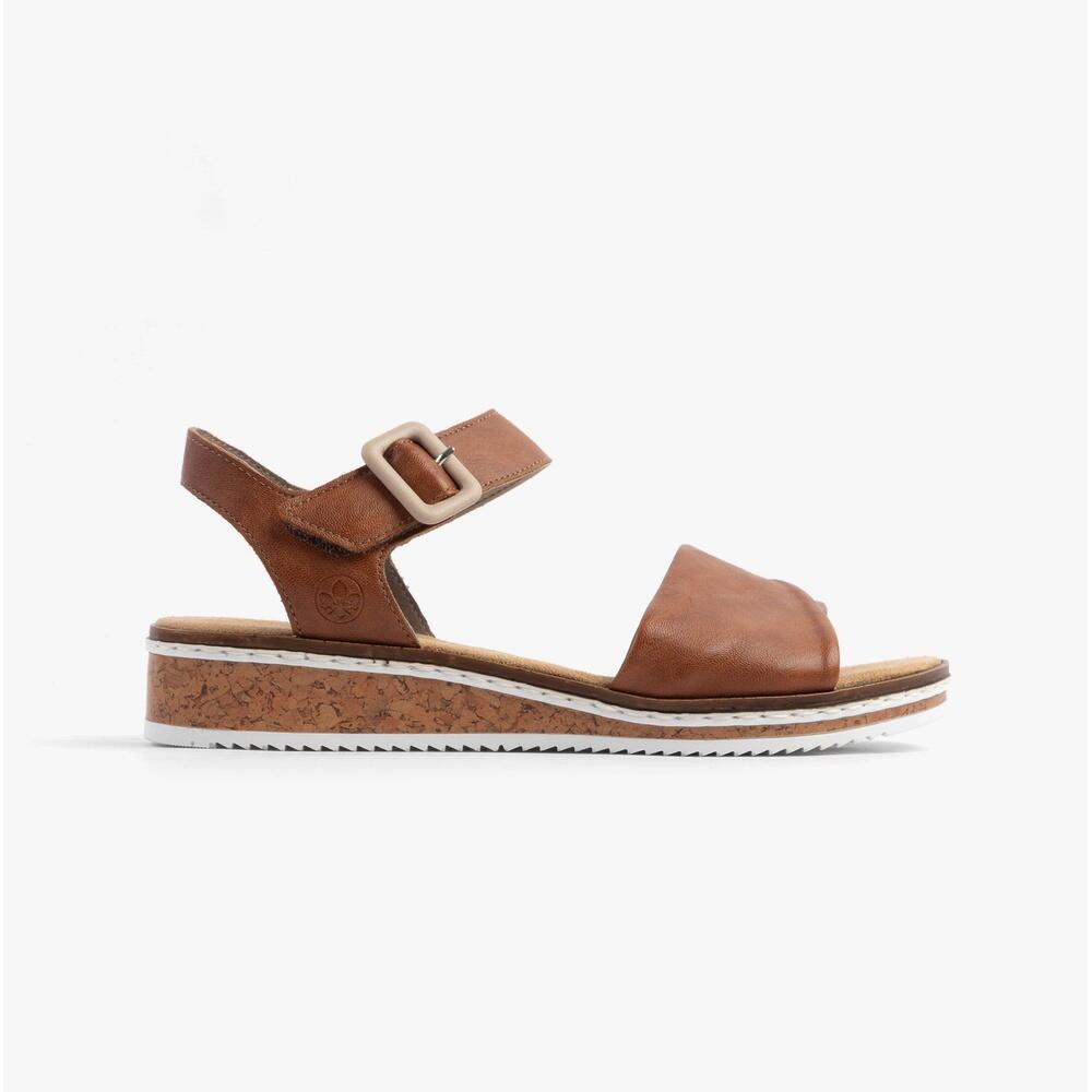 RIEKER V3691-22 Womens Buckle Sandals