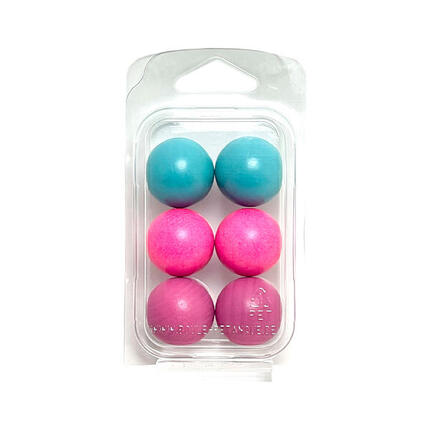 Jeu de Boules–FM-3 - 6 Cochonnets de couleurs 3 différentes – 30mm-bois de hêtre