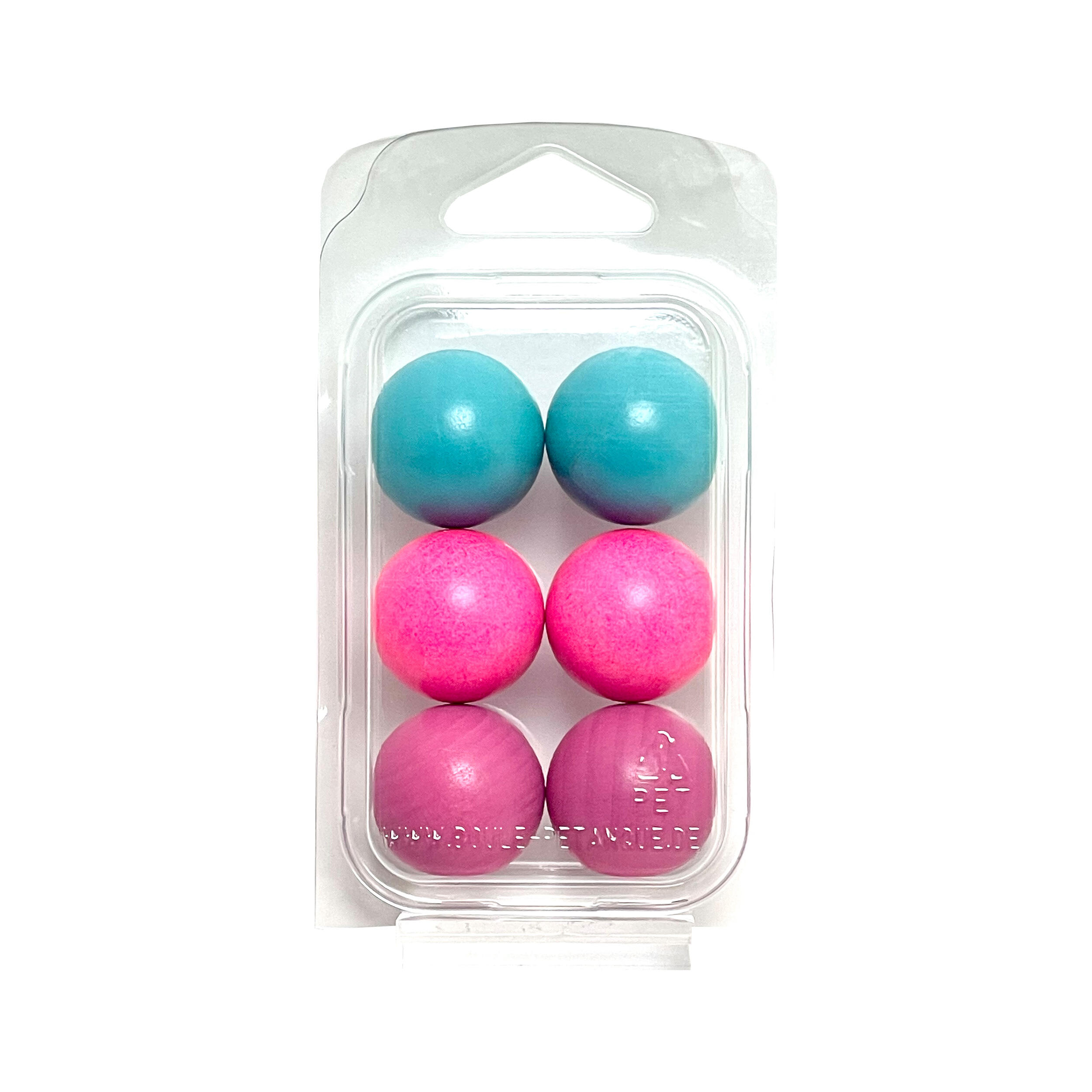 Boulemaus - Jeu De Boules–fm-6 - 6 Cochonnets De Couleurs 3 Différentes – 30mm-bois De Hêtre - Cercle De Pétanque - Bleu|rose - No Size - Decathlon