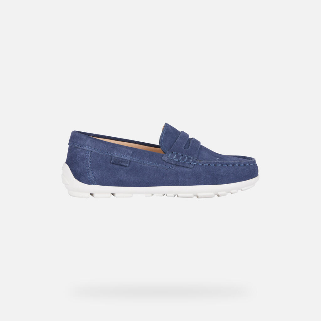 Mocassins Garçon J NEW FAST BOY Bleu Marine/Blanc 2/7
