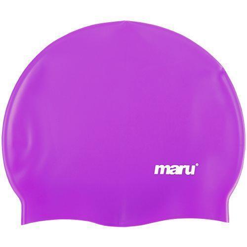 Maru Solid Silicone Swim Caps Purple 1/1