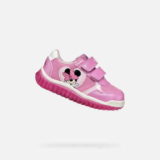 Baskets Bébé Fille B LIGHTYLOO GIRL Rose Foncé