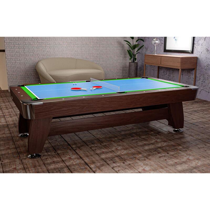 Stół bilardowy spływowy Vip Extra 7FT z nakładką ping-pong cymberaj