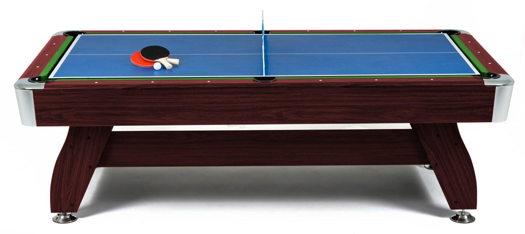 Stół bilardowy spływowy Vip Extra 8FT z nakładką ping-pong cymbergaj 5/6