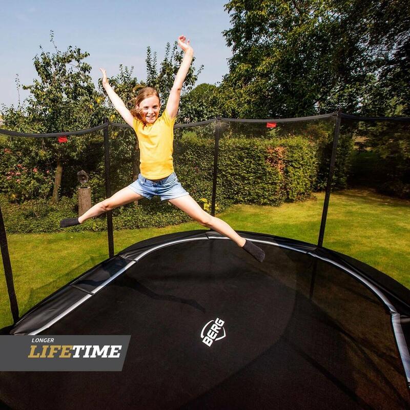 Grand Housse de protection Extra 470 cm vert pour trampoline ovale