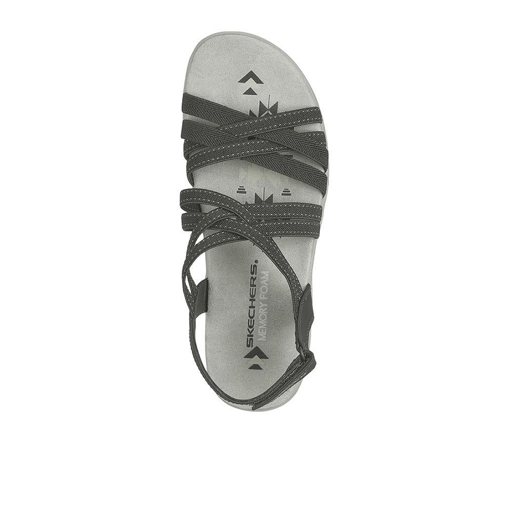 Sandalias Skechers Mujer Reggae Slim - Summer Getaway Verdes 3/4